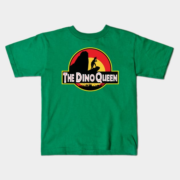 The Dino Queen Kids T-Shirt by page394